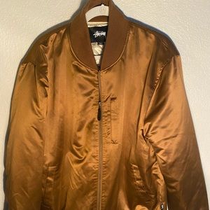 Stussy Gold Bomber Jacket